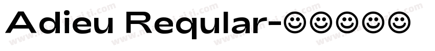 Adieu Reqular字体转换